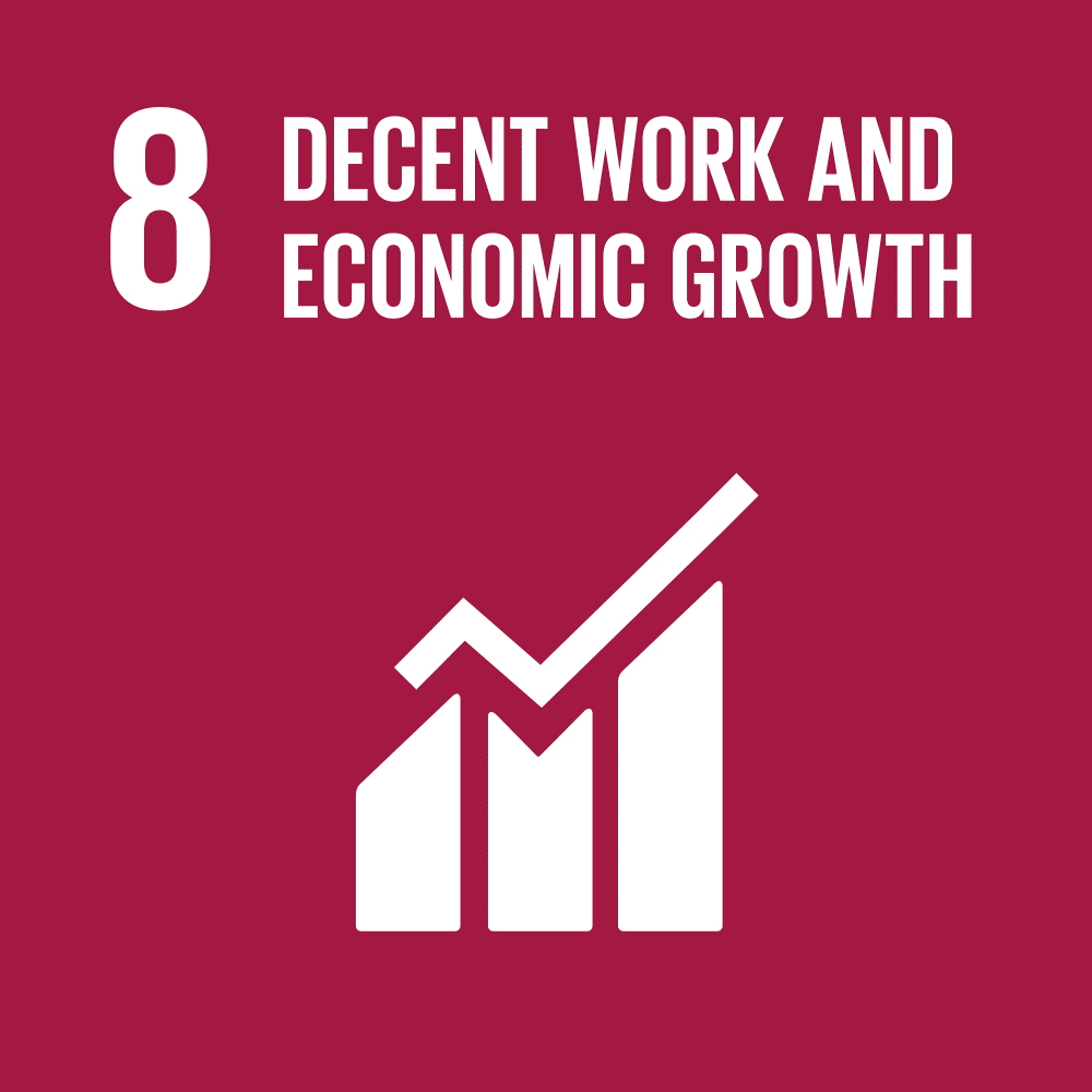 SDG 8 – Decent Work & Growth animated indicator
